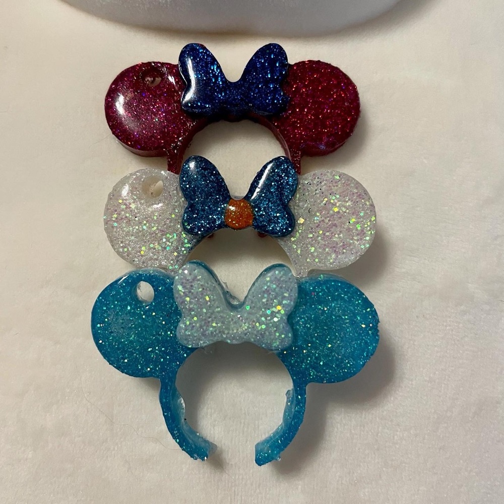 Handmade Frozen Inspired Minnie Ears Keychains